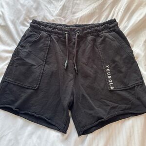 YoungLA Men's Black Shorts